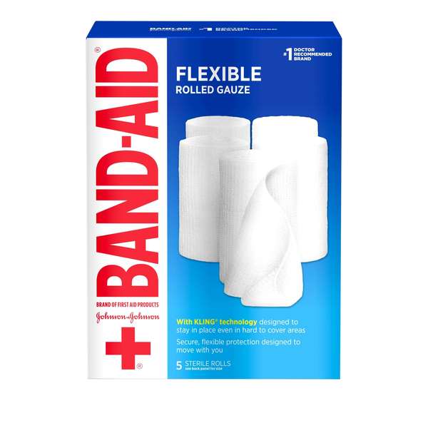 Band-Aid Band Aid Flex Gauze 4x2.1 Yard Roll 5 Count, PK12 1118766